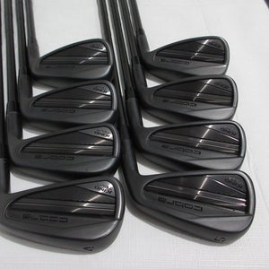 Cobra King Tour Forged Black Iron Set - 4-PW, GW- DG Mid S400 Stiff Steel - MINT
