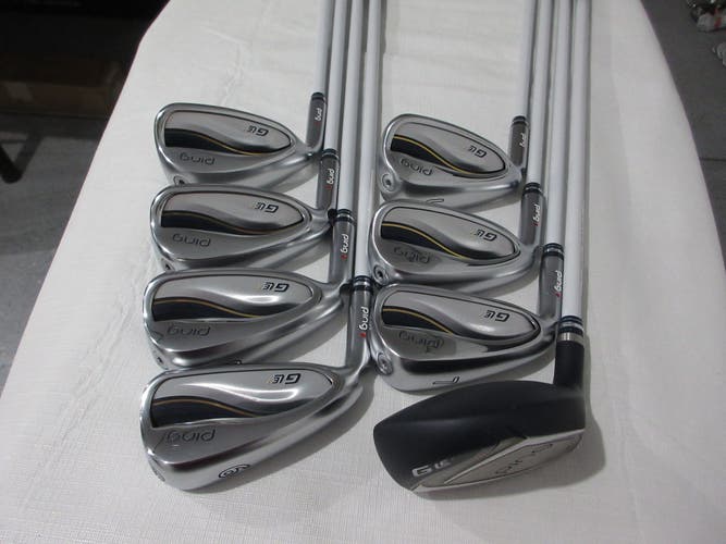 Left-Handed Ping G Le3 Iron Set - 5H, 6-SW- Senior Graphite - Red Dot - MINT/NEW
