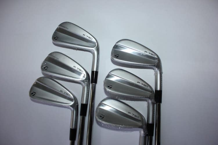 NEW TAYLORMADE 2023 P790 5-PW IRON SET - STIFF - 6 CLUBS
