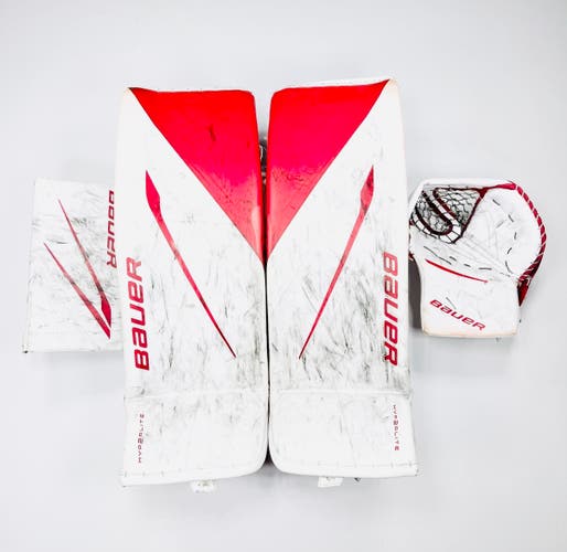 Custom NCAA Boston University Bauer HyperLite 2 Goalie Set-Medium
