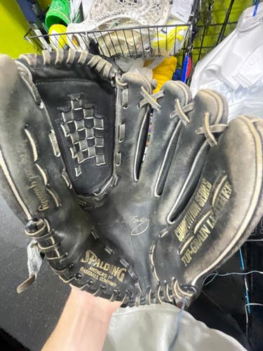 Used Spalding COMPETITION SERIES BB/SB Glove RH Throw Black 13" 11337-S000486548