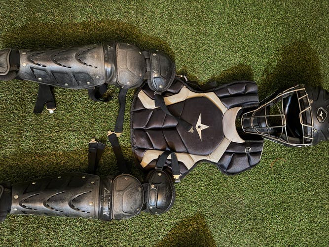 Black/Gray All Star Top Star Catcher's Set (Used)