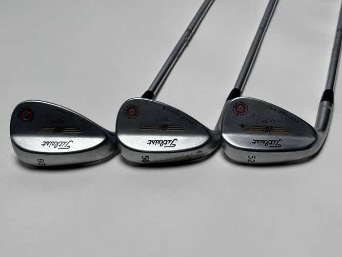 LEFTY Titleist Vokey Spin Milled Chrome 2009 Wedge Set 52* 8 56* 11 60* 7 LH