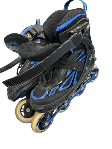 Used CRUSIELINE ADJ Junior Rec Fitness Skates Black Adjustable 11682-S000132516