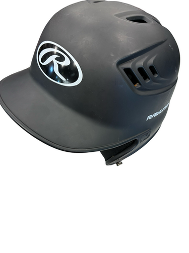 Used Rawlings BATTING HELMET Batting Helmet No Mask Black SM 11682-S000132517