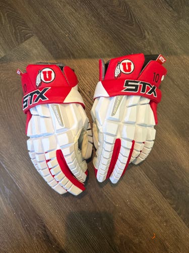 D1 Team issue (Utah) STX Surgeon Lacrosse Gloves (Used like new) Size large