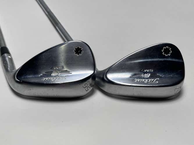 Titleist Vokey SM7 Tour Chrome Wedge Set 52* 12 56* 8 Wedge Steel Mens RH