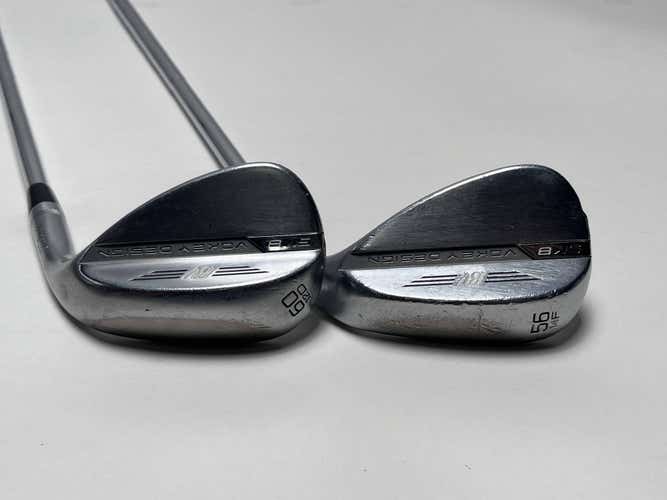 Titleist Vokey SM8 Tour Chrome Wedge Set 56* 14 | 60* 12 Wedge RH
