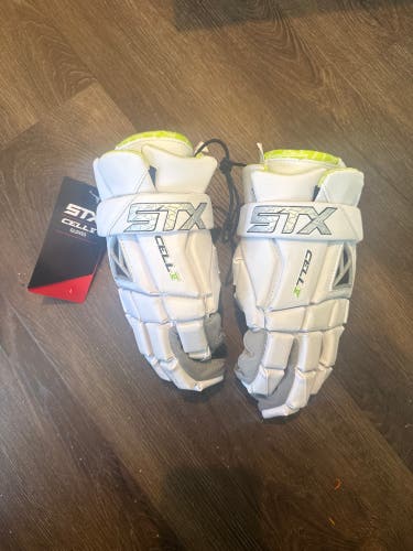 STX Cell V Lacrosse Gloves (New) Size large