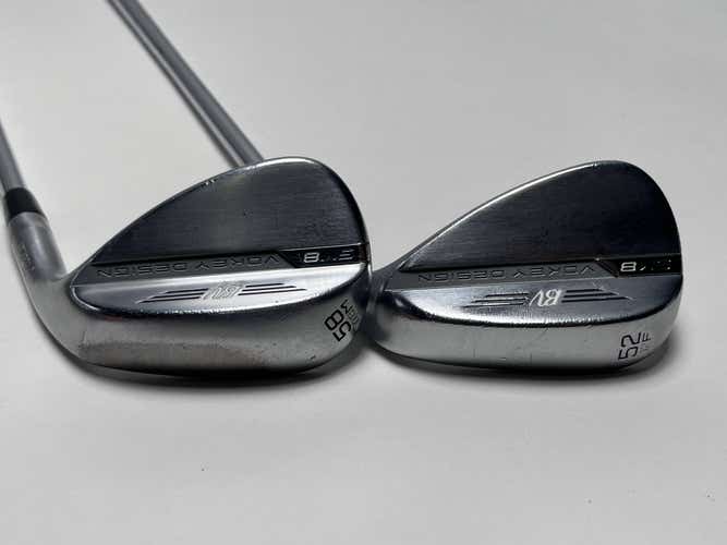 Titleist Vokey SM8 Tour Chrome Wedge Set 52* 12 | 58* 8 NS Pro 850GH Regular RH