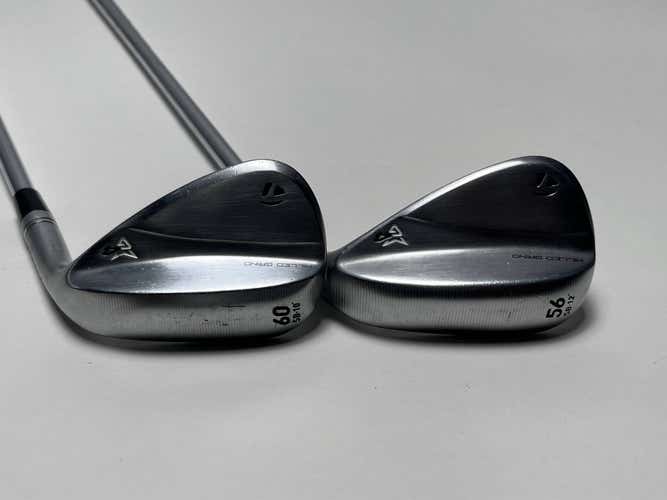 TaylorMade Milled Grind 3 Raw Chrome Wedge Set 56* 12 | 60*10 950 GH Reg RH -1''