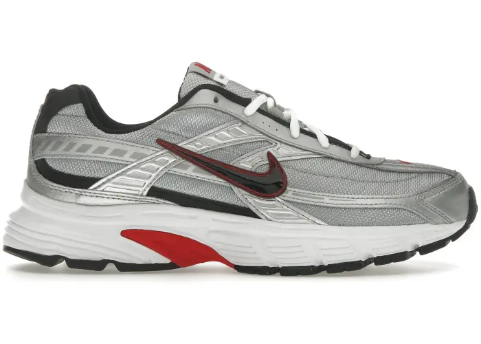 Size 11.5 - Nike Initiator Metallic Silver Red 394055-001