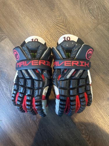 D1 Team Issue (Utah) Maverik Max Lacrosse Gloves (Used) Size large
