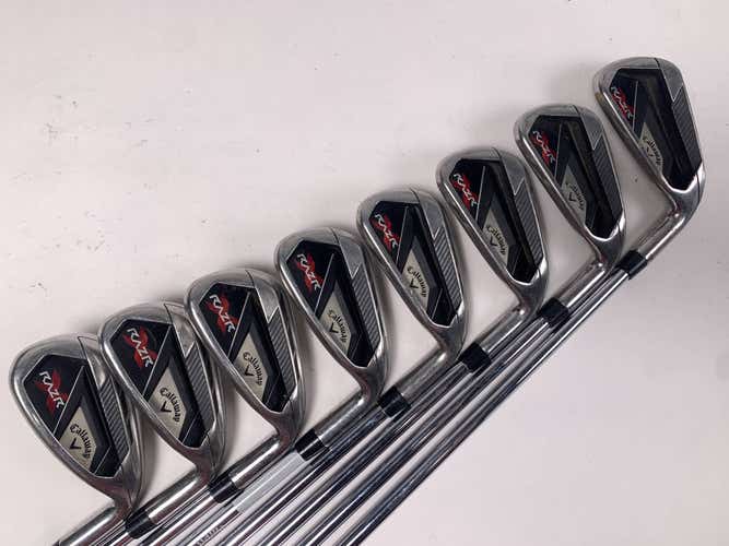 Callaway Razr X Iron Set 4-PW+GW Uniflex Steel Mens RH