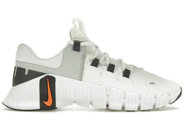 Size 9.5 - Nike Free Metcon 5 White Bright Mandarin DV3949-101