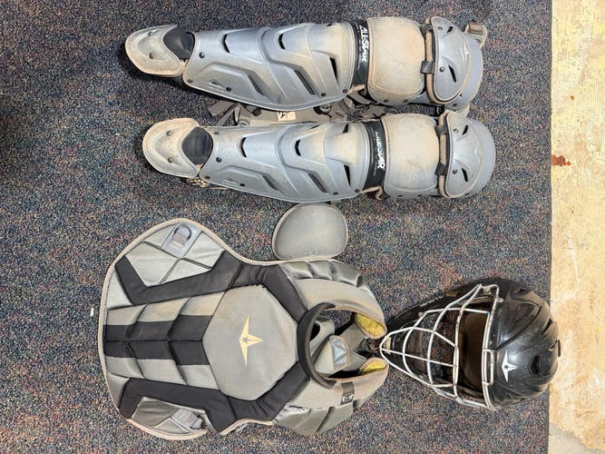 Black/Gray All Star System 7 Axis Catcher's Set (Used)