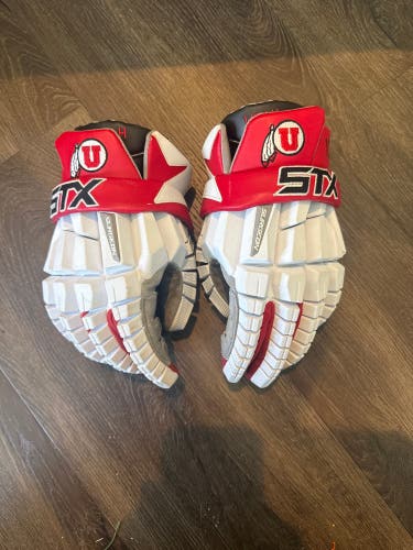 D1 Team Issue (Utah) STX Surgeon RZR Lacrosse Gloves (Used like new) Size large
