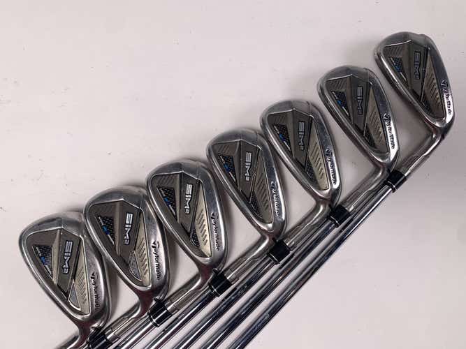 TaylorMade SIM2 MAX Iron Set 4-PW KBS Max MT 85g Stiff Steel Mens RH
