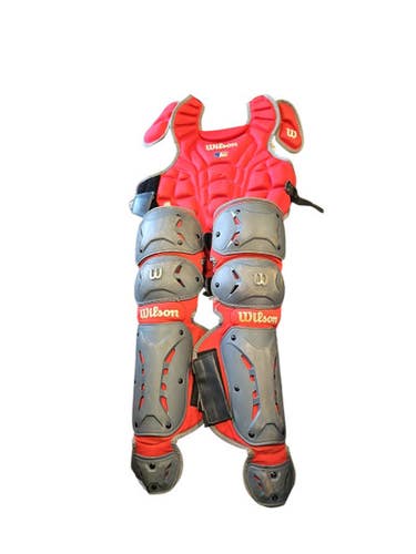 Used Wilson RED GRAY JR SET Catchers Equipment Other 11850-S000024467