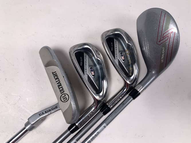 US Kids Wt-10 60" Club Set 4H 6 & 8 Irons Putter 60" Youth Graphite Junior RH