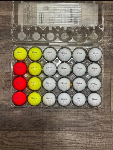 24 Titleist TruFeel Golf Balls - Mostly 5A Mint Condition
