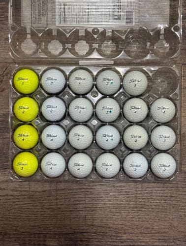 23 Titleist Tour Speed Golf Balls - 5A/4A Condition