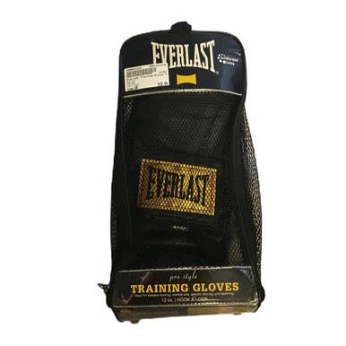 Used Everlast Pro Style Training Boxing Gloves Black Senior 11730-S000071323