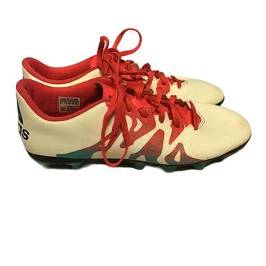 Used Adidas Women's X 15.4 FxG Soccer Cleats White Senior 9 11730-S000071327