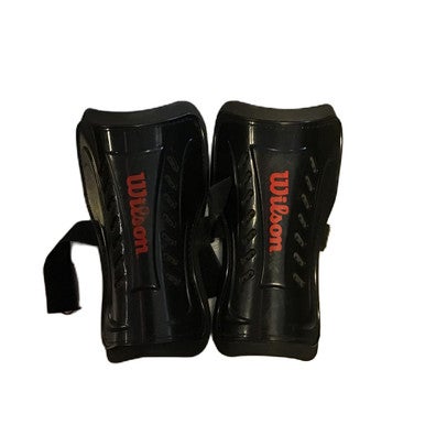 Used Wilson Soccer Shin Guards Adult Black Senior 11730-S000071391
