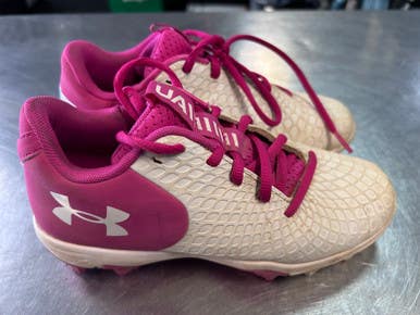 Used Under Armour BASEBALL BB/SB Cleats Pink Junior 03 11868-S000069488