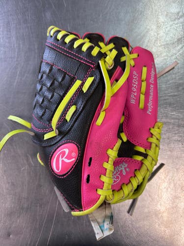 Used Rawlings PLAYERS SERIES RH Throw Fastpitch Gloves Pink 10" 11868-S000069487