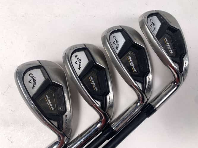 Callaway Rogue ST Max OS Lite Iron Set 8-PW+GW Cypher Forty 4.0 40g Ladies RH