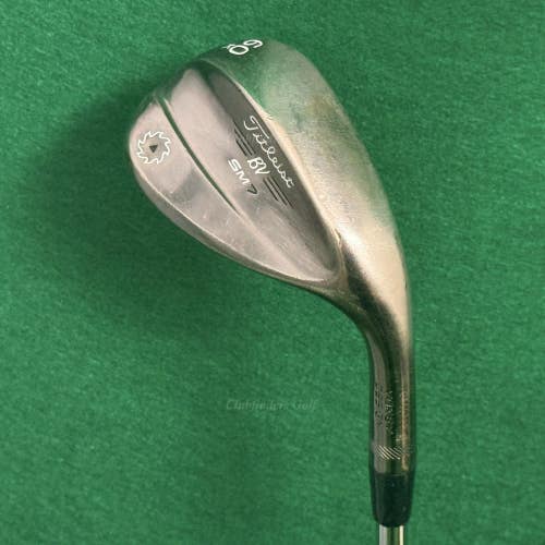 Titleist Vokey SM7 Brushed Steel 60-14K 60 Lob Wedge Factory Steel Wedge Flex