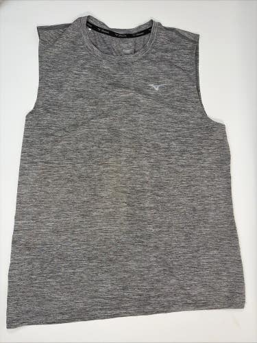 Mizuno Performance Athletic Sleeveless Shirt, Medium, Grey