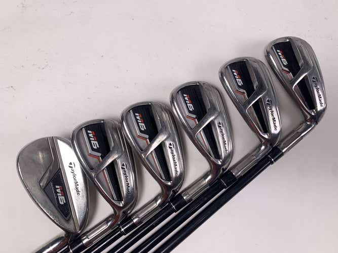 TaylorMade M6 Iron Set 6-PW+SW Fujikura Atmos 5A Senior Graphite Mens RH
