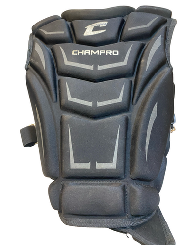 Used Champro BLACK CHEST PROTECTOR Catchers Chest Protector Black Intermed 11706-S000377379