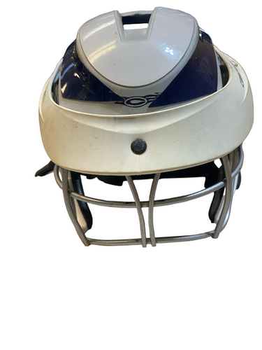 Used Cascade WHITE AND NAVY Lacrosse Helmet White MD 11706-S000377368