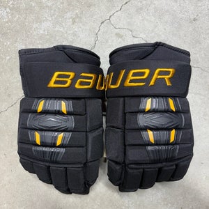 15” Bauer Pro Series Colorado College Gloves Pro Stock (New) NCAA