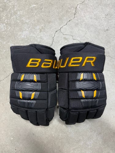 15” Bauer Pro Series Colorado College Gloves Pro Stock (New) NCAA
