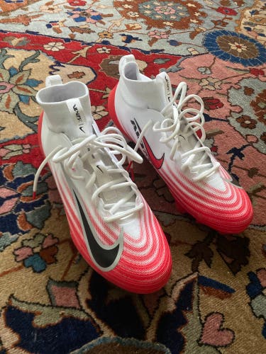 White Men's Size M 11.0 (W 12.0) Adult Nike Vapor Low Top (New)