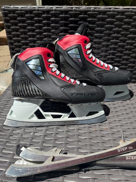 NHL 2025 True 2 Piece Hockey Goalie Skates Pro Stock 9 (Used)