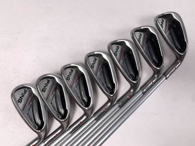 Ping Karsten 2014 Iron Set 6-PW+GW+SW Red Dot 1* Flat KS 401 Senior RH