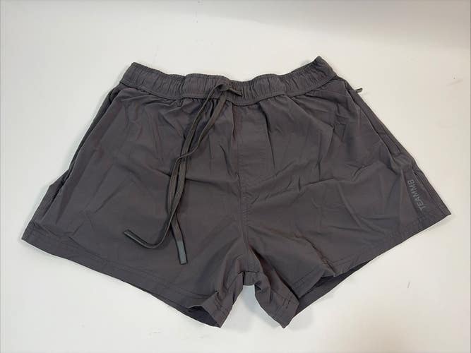 TEAMM8 Gym Shorts, Size Medium, Grey