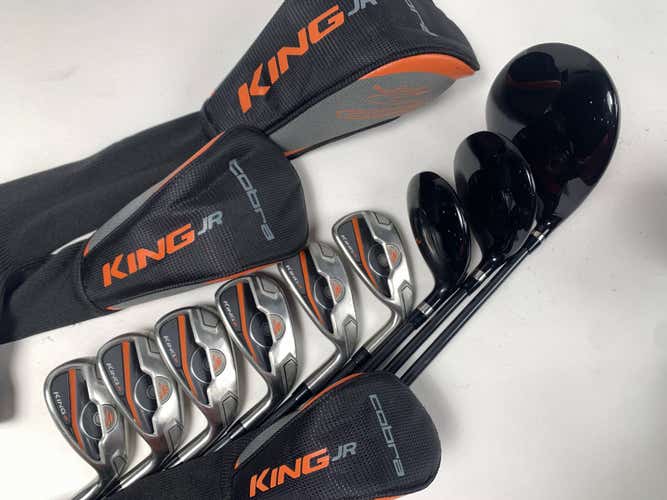 Cobra King Jr Club Set Driver 3W 5H 6-PW+SW 60"-64" Youth Graphite Junior RH