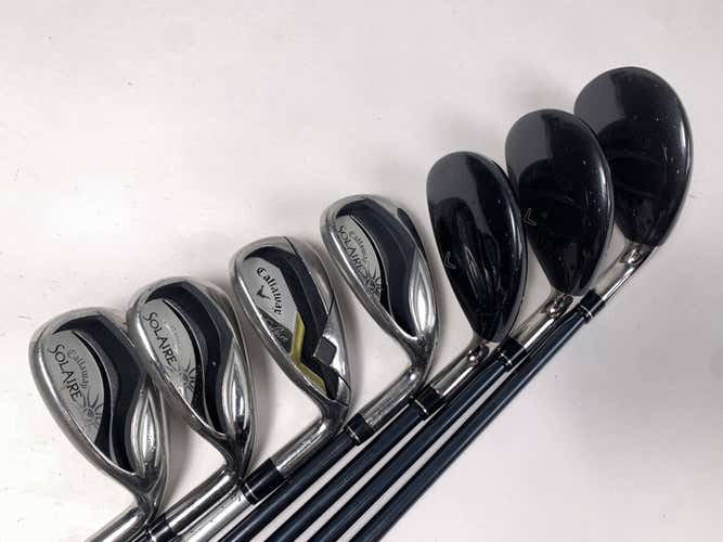Callaway Solaire 2014 Hybrid Iron Set 5H-7H 8-9+GW+SW 55g Ladies RH