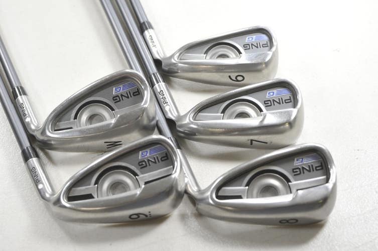 Ping G Series 6-W Iron Set Stiff Flex White Dot Right CFS 80g Graphite # 218555