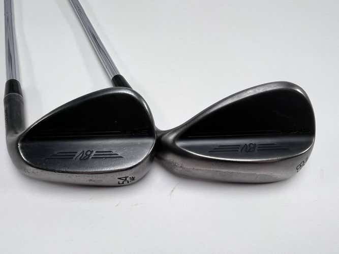 Titleist Vokey SM9 Jet Black Wedge Set 54* 14 58* 8 Wedge Steel Mens RH