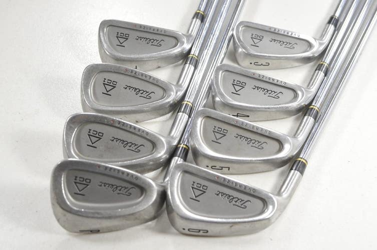 LEFT HAND Titleist DCI Black Oversize+ 3-PW Iron Set Regular Flex Steel # 218447