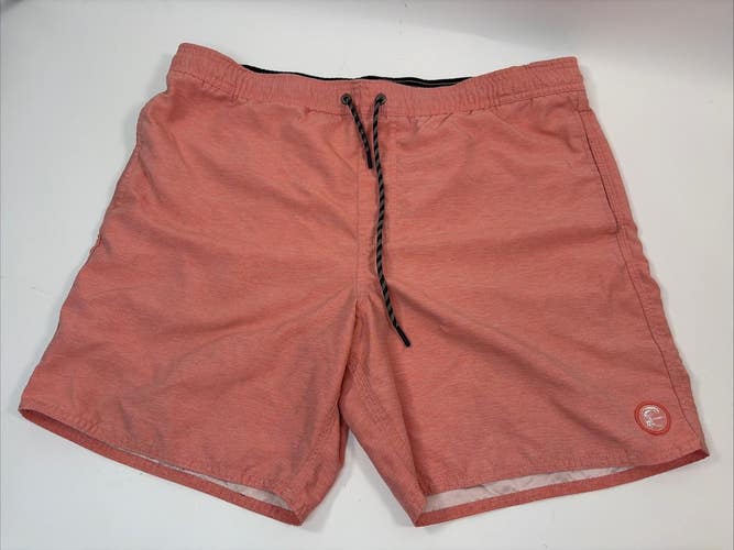 Oneil Mens Board Shorts, Large, Salmon Pink