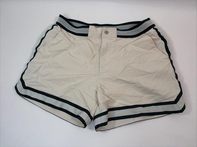 Che Baller Striped Swim Shorts, Green, Nylon, Medium